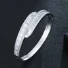 Outras pulseiras Hot Style Elegante merecem desempenhar o papel de personalidade contratada Cobre Inlay Zircon Bracelets Rings Suits Lady Bracelet Q0717