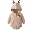 Christmas Bodysuit Autumn Winter Girls Jumpsui Clothing Xmas Deer Style Baby Boys Jumpsuits Toddler Boy Clothes 210417