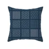 Cushion/Decorative Pillow Blue Cushion Cover Hefeng Japan Decorative Case Home Decoration Polyester Square Geometric Pillowcover Capa De Alm