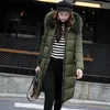 Piumino da donna Parka Giacca invernale da donna Collo in pelliccia Parka lungo Cappotto sottile caldo Piumino donna Imbottito oversize Capispalla Luci22