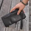 Brieftaschen Männer Kupplung Taschen Lange Echtes Leder ID Karte Halter Männlich Geld Business Münze ZipperPurse Pack Mann Reise Geschenk