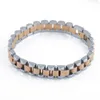 Bracciale in oro per donna amicizia design catena braccialetto gioielli moda acciaio inossidabile argento rosa smart casual coppia uomo bracel1745460