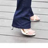 Mom's plus size flare jeans woman street fashion Stretch vintage pants sexy low rise bell bottom slim denim Trousers 210809