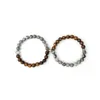 Fili di perline NIUYITID 2022 8mm pietra naturale braccialetti abbinati per coppia magnete attrazione cinese Tai Chi Yin Yang gioielli con fascino Trum22
