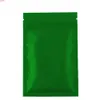 さまざまなサイズ100個/ロットブラックゴールドグリーンカラージッパートップパッキングバッグフラットメタリックマイラージッパーロック収納袋のためのティーグッド