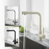 Kitchen Filtered Faucet Balck with Dot Brass Purifier Faucet Dual Sprayer Drinking Water Tap Vessel Sink Mixer Tap Torneira 210724