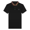 Men's Polos 2022 Summer Man Shirts Solid Cotton Short Sleeve Two Button Slim Breathable Shirt