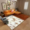 Dywany nowoczesne luksusowe futro zwierzęcia wzór dywanu salon kuchnia biegacz mata podłogowa sypialnia obszar dywan nordycki tapis