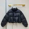 Giacche invernali Giacca firmata da donna Piumini Parka con lettere Budge Paillettes Cappotti moda Vita regolabile Streetwear Lucido di alta qualità