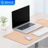 Orico stor mus dubbel sida naturlig kork spel mousepad anti-slip vattentät skrivbord matta tangentbord pad pc laptop