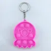 Fidget Zabawka dla Dorosłych Dzieci Sensory Sensory Key Chains Push Bubble Poppers Cartoon Proste Zimple Zabawki Keychain Stresowy Reliriever