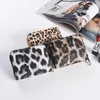 Mode femmes portefeuille petit mignon court en cuir Pu fille portefeuilles sacs à main léopard imprimé Animal porte-carte fermeture éclair autour