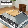 Удобщики наборы 180x180 см Kotatsu Futon Одеяло 1шт Funto + ковер хлопчатобумажная мягкая одеяло японское столбочное покрытие квадрат / прямоугольник