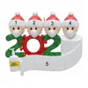 Quarantena Natale Compleanni Decorazione per feste Regalo Prodotto Personalizzato Famiglia di ornamento Pandemia Distanziamento sociale FY4265 0502