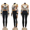 Moda Womens Tracksuits 2pcs Mulheres Conjunto Jppging Sport Casual Manga longa Pontas de moletom de molhas de duas peças