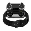 Luxuriöse Sport-Smart-Armbanduhr mit Mini-TWS-Twins-Bluetooth-Kopfhörer, Fitness, gesunder Blutdruck, Herzfrequenzmesser, intelligentes Armband