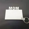 Mama Dad Fam Sublimation Blanker Keychain Party Favor