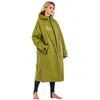 Nadar usa surf impermeável, troca de roupão de seca rápida jaqueta de secagem à prova de intempéries Poncho Parka Outwear para nadar esportiva ao ar livre