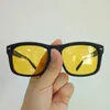 Lunettes de soleil polarisées pour hommes pour hommes Lunettes de conduite de nuit à lentille jaune Lunettes anti-éblouissantes Polarizer Eyewears