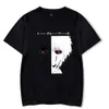 Unisex anime tokyo ghoul t-shirt mode kort t-shirt avslappnad unisex tyg y0809