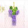 Glicine decorazione di nozze fiore artificiale glicine fiore di seta Lungo 110 CM Bianco Viola Rosso Verde CCE9102
