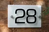 Detaljer om modernt husplack teckennummer dörr rektangel glaseffekt aryliska färgvalplattor platta annan hårdvara