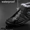 men's and women's fashion warm boots Outdoor waterproof Couples plus fleece flat shoes Lightweight casual 210907