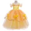 Vestidos de menina meninas Princesa fantasia infantil festa de shalloween vestido de cosplay disfarce de natal 4-10 anos roupas 7853916