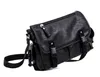 Новые мужчины дизайнерские плеча портфель черная кожаная сумочка деловые женщины ноутбук сумка мессенджер бизнес