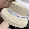Vintage Hatraw Straw Hat Women Outdoor Letter Casual Casual Summer Beach Sun Protection Caps Seaside Vacation Wide Brim Hats2225C