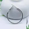 Andere 2pcs große runde silberne Ohrringe Edelstahl Piercing -Stecker und Tunnel Septum Tragus Ringkörperschmuck