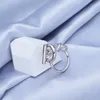 Słowcabin Vintage Mężczyzn biżuteria 925 Srebrny zamek obrączki Bague Femme Marage Argent for Women 220216