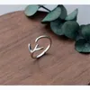 100% 925 zilveren koreaanse stijl charme tak tak persoonlijkheid open ring eenvoudige mode-sieraden trend vrouwen sale cadeau J3992 band ringen