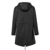 Women's Trench Coats Women's 2022 Fashion Lady Long Sleeve Hooded Wind Coat Ladies Outdoor Waterproof Rain Women