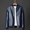 Kurtki męskie skórzana kurtka Bomber motocykl mężczyźni Biker PU Baseball Plus rozmiar 7XL 2022 moda przyczynowa Jaqueta Masculino J410