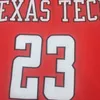 Mens NCAA Texas Tech Red Raiders College Basketball Jerseys 23 Jarrett Culver Jersey Zwart Wit Gestikte Shirts S-XXL