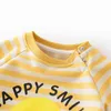 MILANCEL Autumn Baby Clothes Smile Romper Toddler Outfits bron Jumpsuit Korean Girls 211118