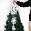 6pcs de Natal de Natal Ornamentos de Natal decoração de Natal para casa plástica branca natal