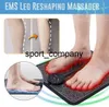 Elektriska pulser EMS fotmassage Mat Akupunktur Massager Fötter Relax Machine Foot Vibrator Träning Muskelfysioterapi