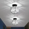Luz de teto de cristal de luxo E27 corredor corredor lâmpada bengaleiro varanda criativa hall de entrada led luzes de teto