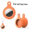 High Quality Silicone AirTags Case Protective Cover Shell with Key Ring for Apple Airtags Smart Bluetooth Wireless Tracker Anti-lost
