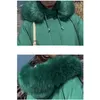 Winter Hooded Women Parka Jas Wit Geel Groen 19 Europa en Amerika Plus Size Mode Losse Dikke Warmte Kleding LR620 210531