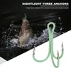 10pcslot luminous fishing hooks fishooks accessories supplies full glow في الليل 2 4 6 8 10