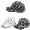 Cappellini di marca Primavera Estate Nero Bianco Colore Plaid Stampa Berretti da baseball Gorras Beisball Casquette Papà Cappelli per donna Uomo