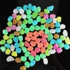 Garden Decorations 100Pcs/bag Multiple Colour Luminous Pebbles Stones Glow In The Dark Garden Ornaments Wedding Crafts Party Fish Tank Event Supplies Vases