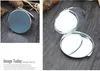 New Silver Pocket Thin Compact Mirror Blank Round Metal Makeup Mirror DIY Costmetic Mirror Wedding Gift4616817