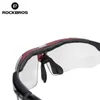 ROCKBROS Gafas de ciclismo polarizadas Hombres Gafas de sol deportivas Carretera MTB Bicicleta de montaña Gafas de protección para montar en bicicleta Gafas 5 lentes R0410