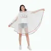 Qualité de la mode imperméable réutilisable en plastique EVA femmes cape de pluie imperméable hommes poncho à capuche pour la randonnée équitation 211025