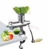 Roestvrijstalen tarwe gras tarwegras slow juicer voor sapper tarwe gras granaatappel appel druiven fruit groente