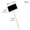 newPlant Tags Marker Cute Shape Card Insertion Mini Blackboard Woodiness Arts And Crafts Originality Home Furnishing EWD6248